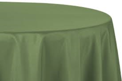 90" Round Willow Green Tablecloth