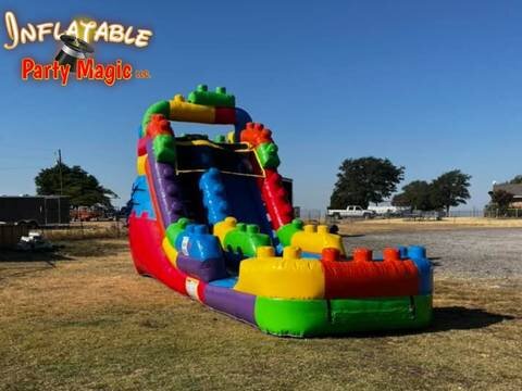 15ft Tall Lego Adventure Inflatable Slide