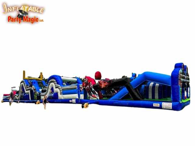 52ft Endzone Obstacle Course part of Football Party Package