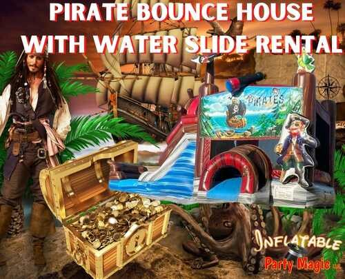 Pirate Bounce House with Water Slide Rental