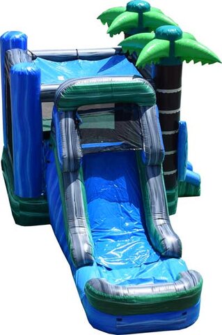 Surf the Wave Bounce House with slide rental DFW Texas