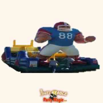 52 foot Endzone Obstacle Course Inflatable Rental