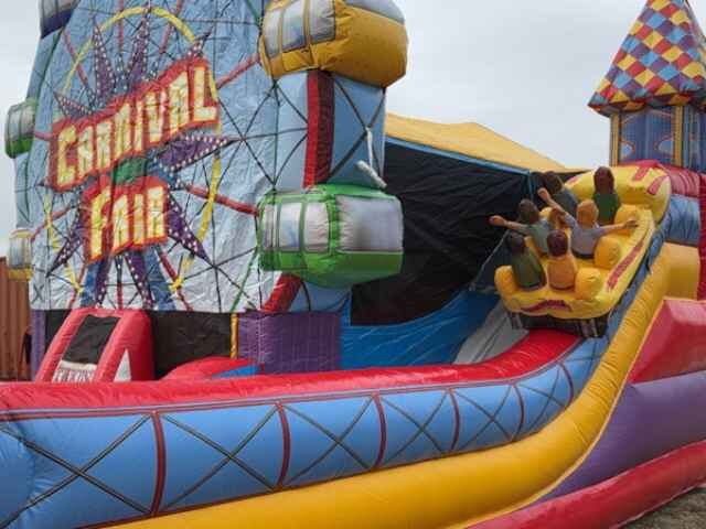 Carnival Bounce House Rental Side View