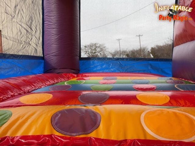 Carnival Ferris Wheel Bounce House with Twister Game Inside