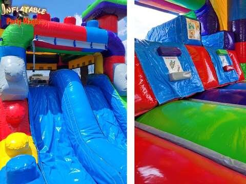 Lego Bounce house with water slide rental