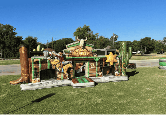 Wild West Cowboy Themed Bounce House Western Party Rental