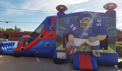 Football 4n1 Water slide Combo by Inflatable Party Magic Cleburne, Tx