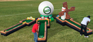 Hole in one Inflatable Golf Game Rental
