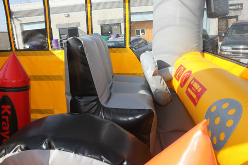 Magic School Bus Bounce House Combo inside view