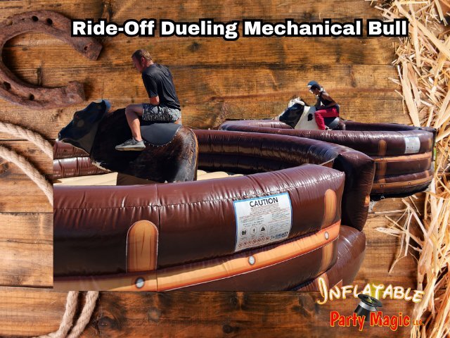 Ride-Off mechanical bull rental serving the Mansfield, TX area