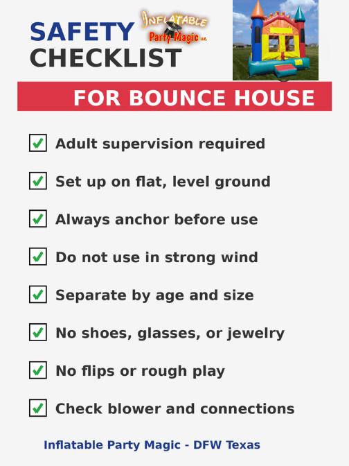 Bounce House Safety Checklist 