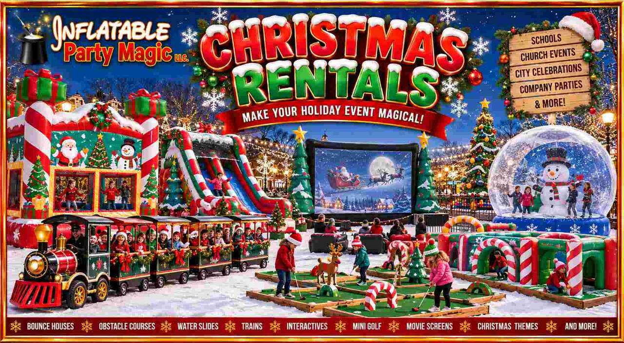 Christmas rentals special from Inflatable Party Magic
