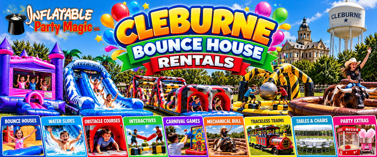 Bounce house rentals in Cleburne, TX from Inflatable Party Magic