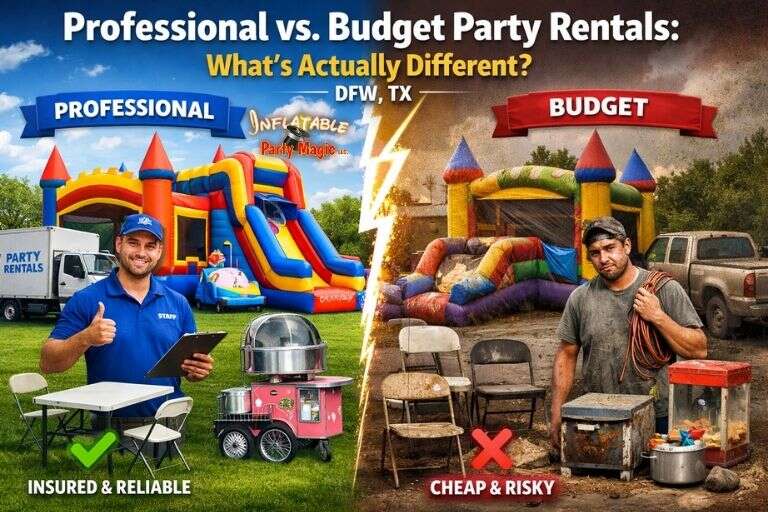 Professional vs Budget Party Rentals in DFW TX