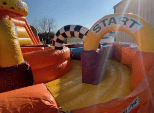 Rat Race Giant Inflatable Obstacle Inside view