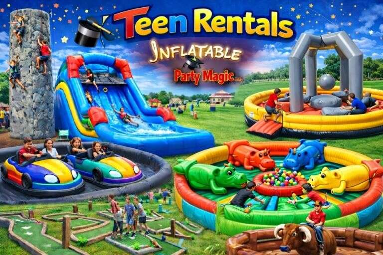 Teen Birthday Party Ideas Fort Worth Texas - Water Slides and Party Rentals for Teenagers