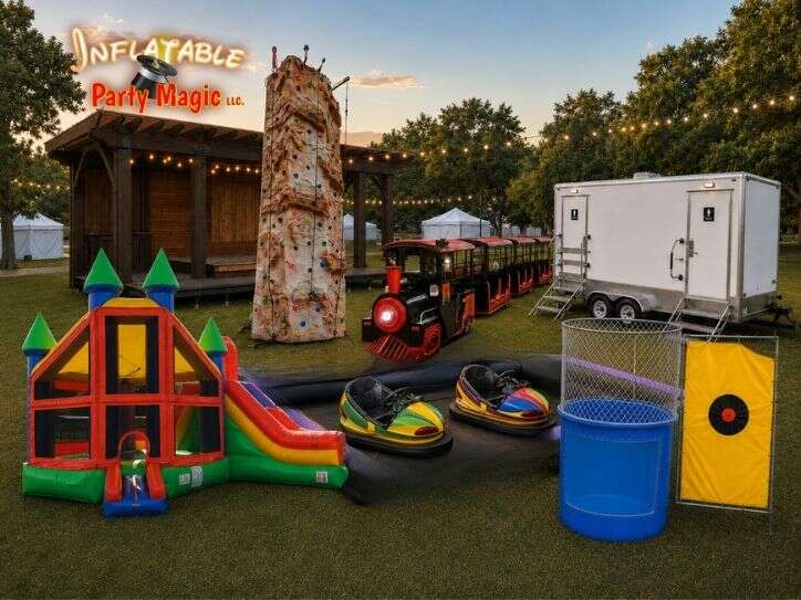 Turnkey event rentals in Southlake TX from Inflatable Party Magic including bounce houses water slid…