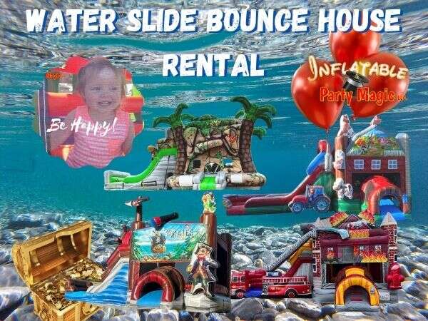 Bounce House Water Slide in Granbury