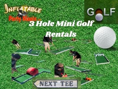 3 Hole Portable Mini Golf Rentals Waxahachie Tx