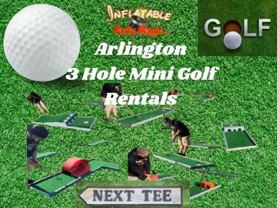 3 Hole Portable Mini Golf Rentals Arlington Tx