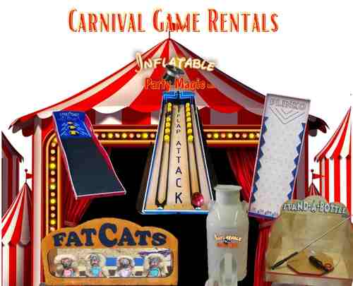 DFW Carnival Games to rent with a bounce house