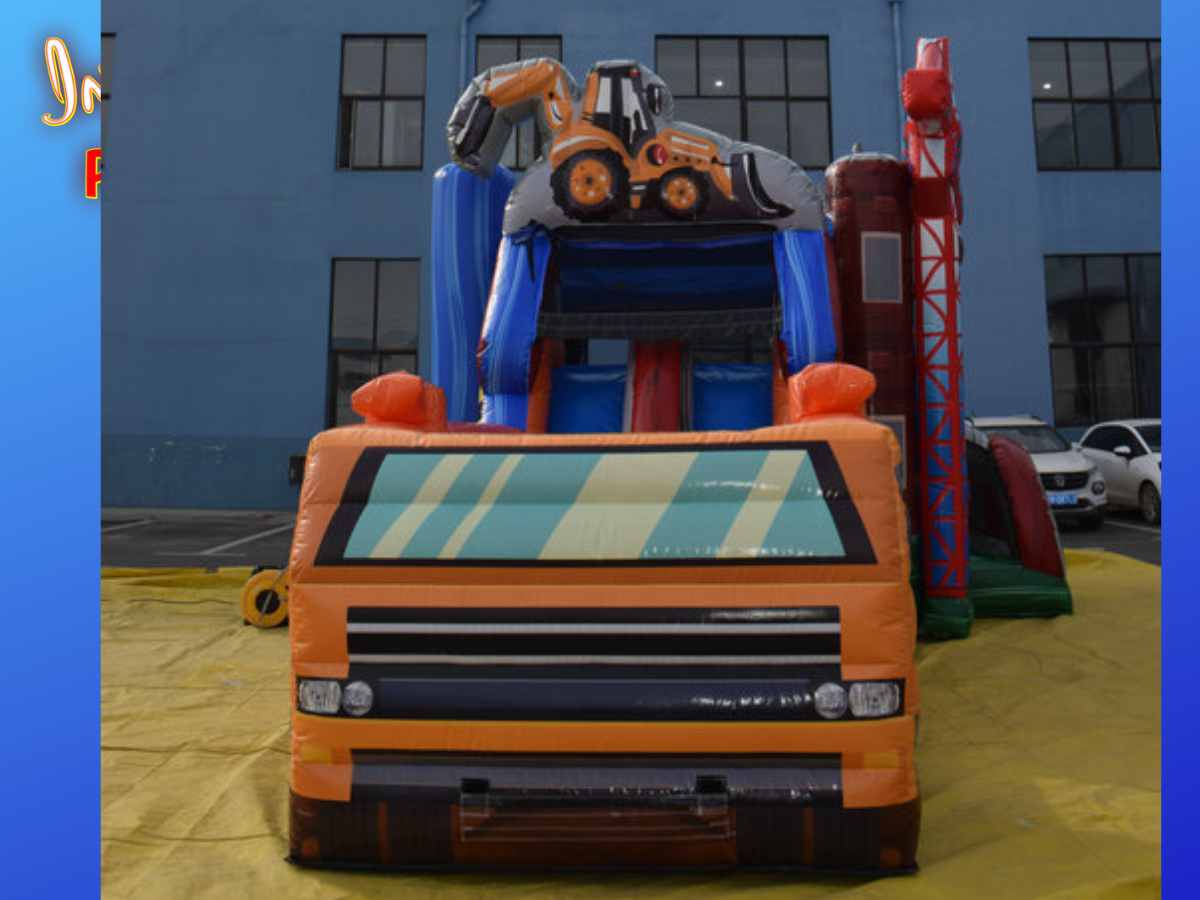 Dump Truck Bouncy Castle Water Slide