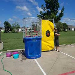 Dunk Tank Rentals with bounce house rentals Joshua 