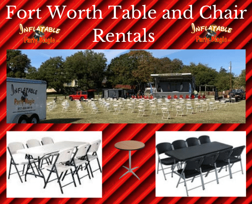 DFW tables and chairs to Rent near me