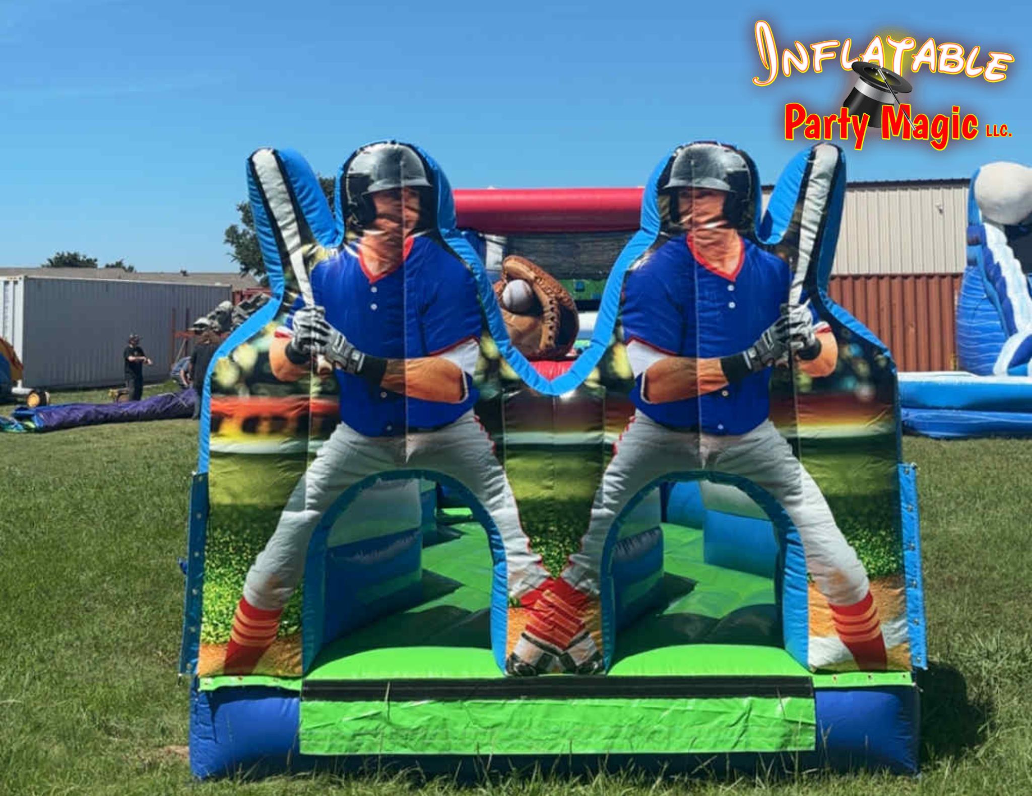 Baseball themed Obstacle Course from Inflatable Party Magic in DFW Tx Baseball themed Obstacle Course from Inflatable Party Magic in DFW Tx