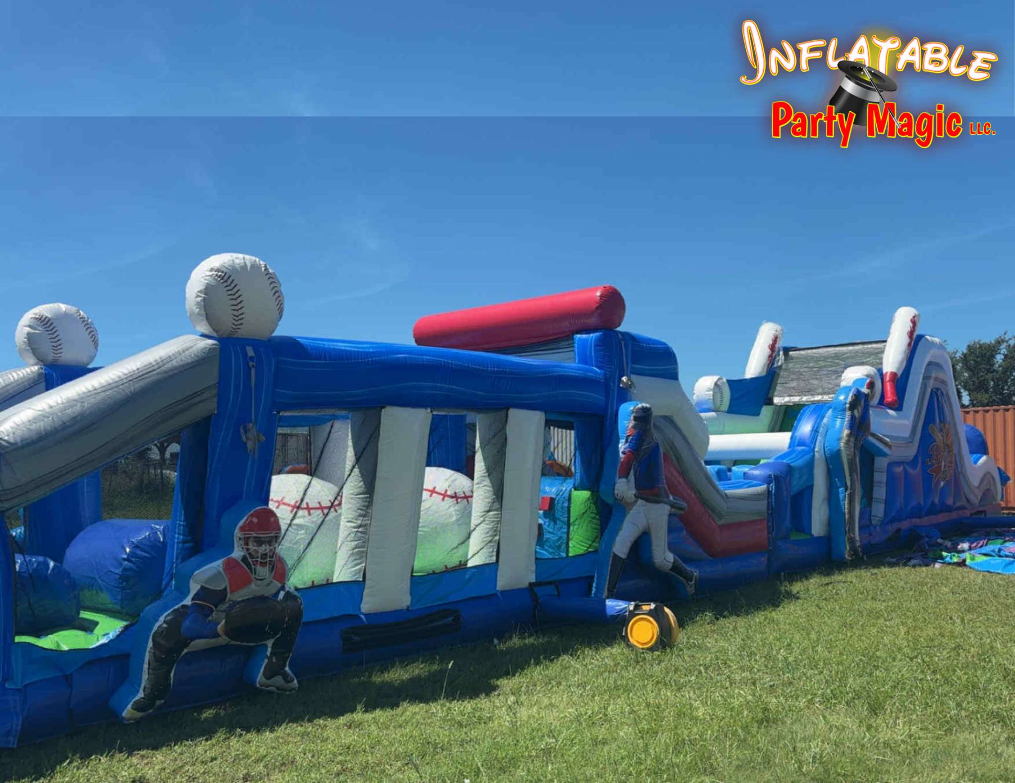Home Run Baseball Themed obstacle course rental in Arlington and Fort Worth for baseball themed parties Home Run Baseball Themed obstacle course rental in Arlington and Fort Worth for baseball themed parties