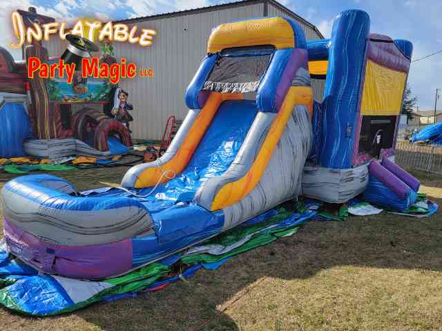 Mega Marble Bounce Waterslide Bounce House Rental