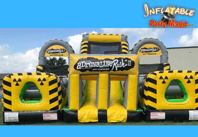 Toxic Obstacle Course Bounce House Rental DFW Texas