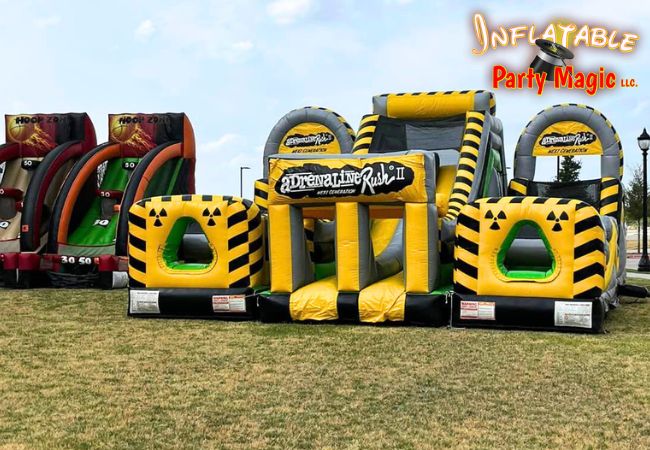 Inflatable obstacle course bounce house to rent in DFW Tx