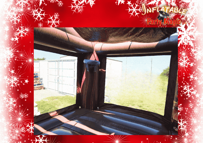Basketball Hoop view in Reindeer Christmas Bounce House Basketball Hoop view in Reindeer Christmas Bounce House