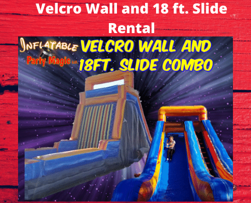 Inflatable Slide and Velcro Wall Inflatable Rental DFW