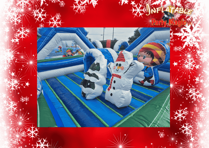 Winter Wonderland inflatable inside view of pop-ups Winter Wonderland inflatable inside view of pop-ups