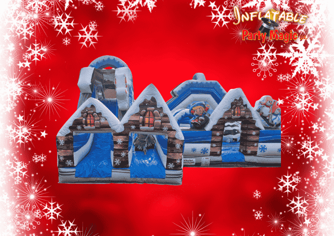 Winter Wonderland Combo and Obstacle Course Side View Winter Wonderland Combo and Obstacle Course Side View