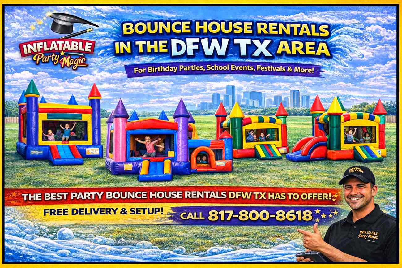 Bounce house rentals DFW TX from Inflatable Party Magic