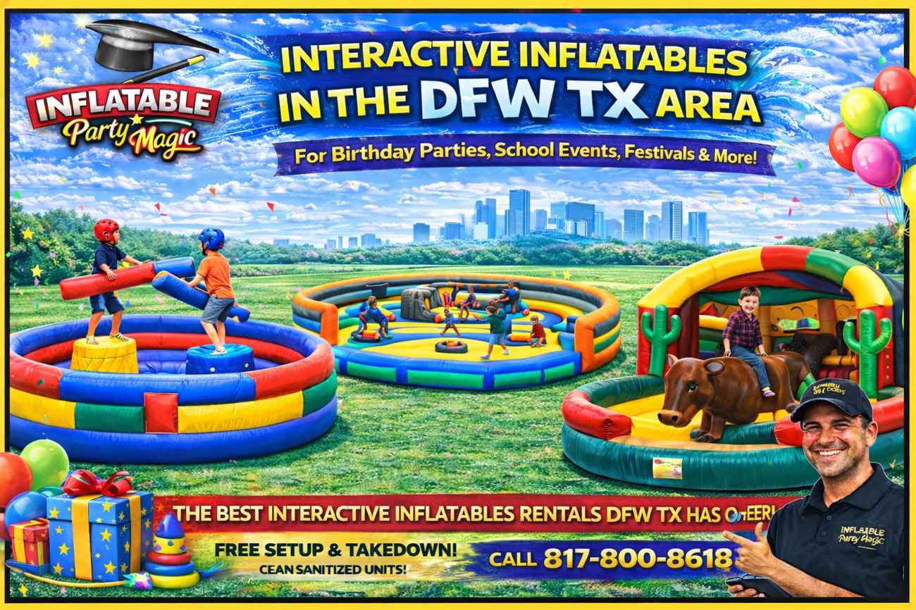 Interactive inflatable rentals DFW TX