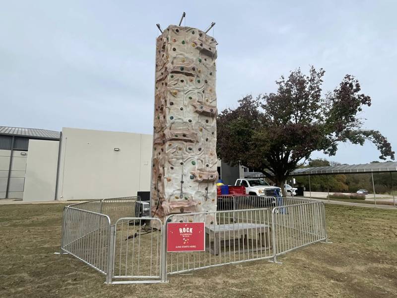 Rock climbing wall rental DFW TX