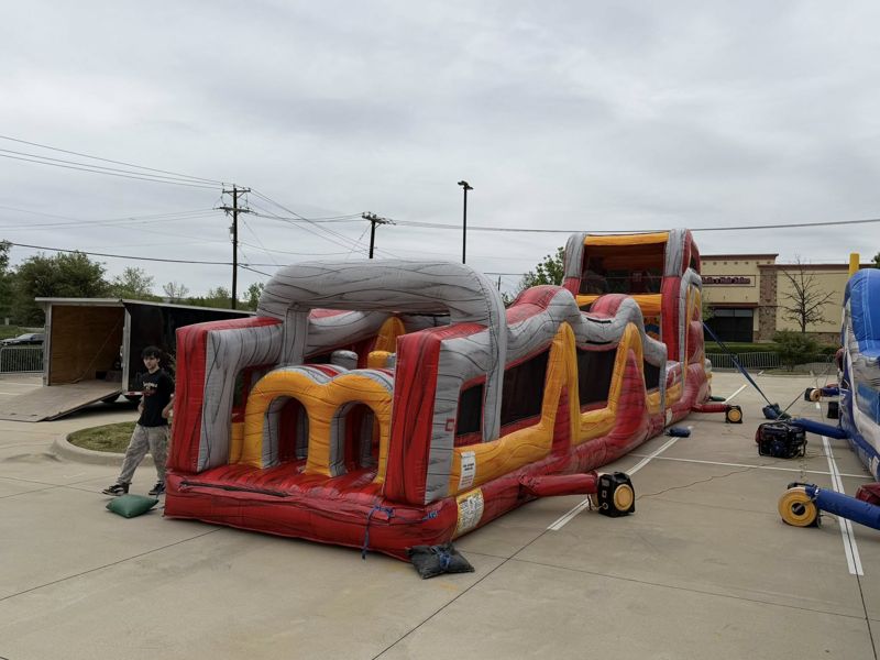 Wild Dash bounce house obstacle course rental DFW TX