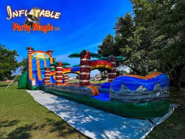 For Rent Buy Blow Up Water Slide Obstacle Course Blow Up Water