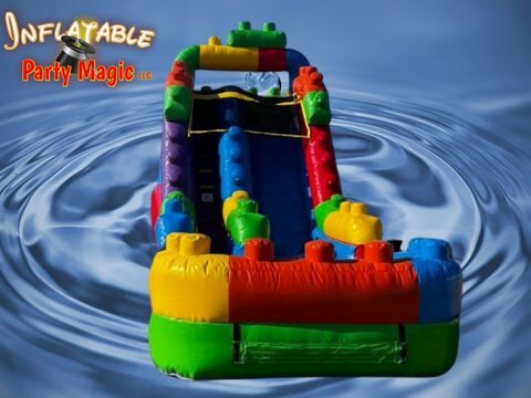 Kriger Panda nakke Lego Water Slide Rental | Inflatable Party Magic | Burleson