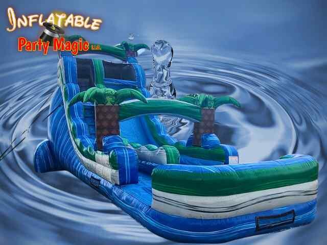 20' Caribbean Waterslide with pool