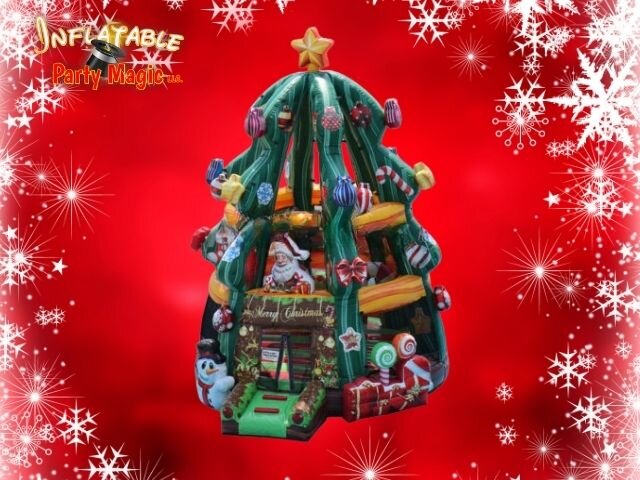 20 ft Christmas Tree Bounce House Rental 