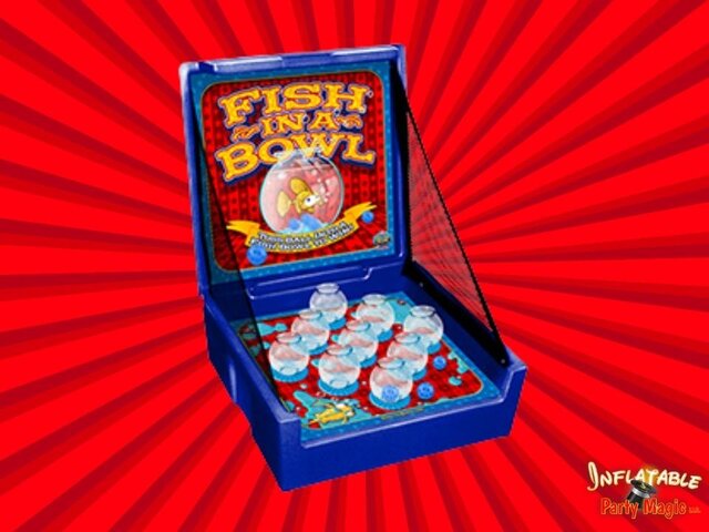 Fish In A Bowl carnival game rental for parties in DFW Texas