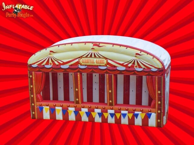 Inflatable carnival booth rental for fall festivals in DFW Texas