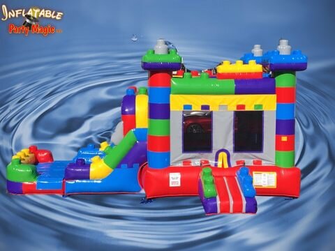 Lego Land Bounce House Water Slide