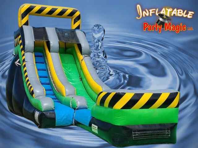 15'  Nuclear Waterslide with extended splash landing