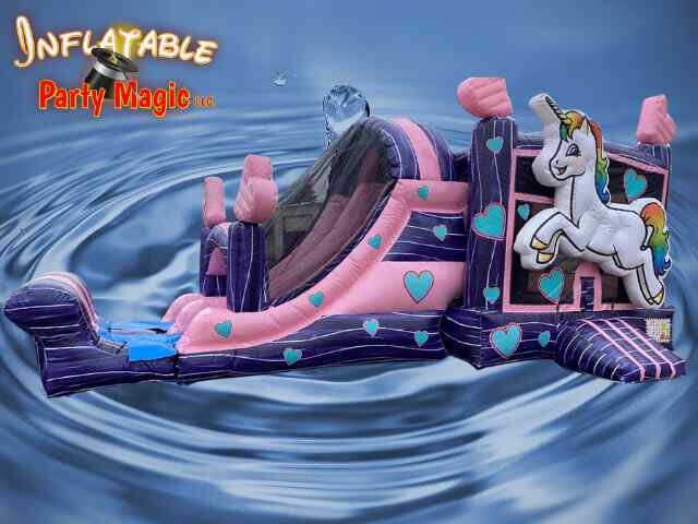 Unicorn 4N1 Water Slide Dual Lane Slide